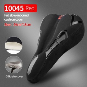 CoolChange Cover Jok Sepeda Memory Sponge Cushion - 1045 - Black/Red