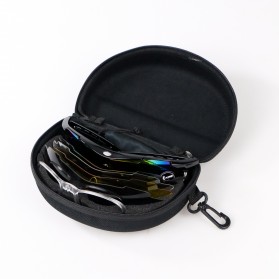 JINAO Kacamata Sepeda dengan 5 Lensa with Myopia Frame - 0089 - Black - 9