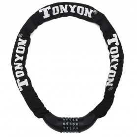 Tonyon Gembok Sepeda Kode Angka 5 Digit - TY732 - Black