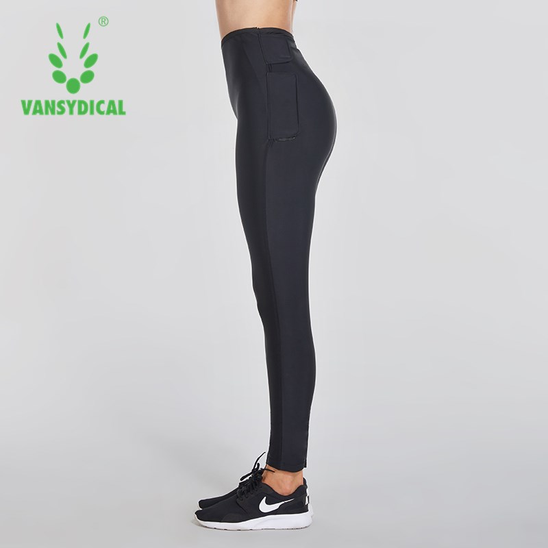 ... Vansydical Legging Olahraga Wanita Sauna Hot Shaper Slimming Waist Size L Black 5
