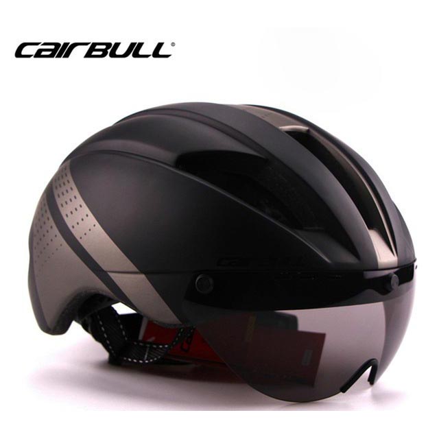 CAIRBULL Helm Sepeda Magnetic Removable Lens - Size L - Black/Gray