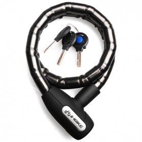 INBIKE Gembok Sepeda Kabel Waterproof 0.85m - CB106 - Black - 1