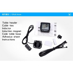 Inbike Speedometer Sepeda 14 Function LCD Display Bicycle - Black/Blue - 9
