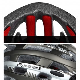 INBIKE Helm Sepeda MTB Ultralight Windproof Visor Lens Size L - MX-3 - Silver - 8