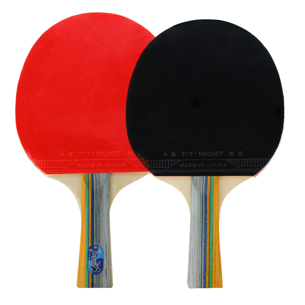 REGAIL Perlengkapan  Set Tenis Meja  Pingpong 2 Raket 3 