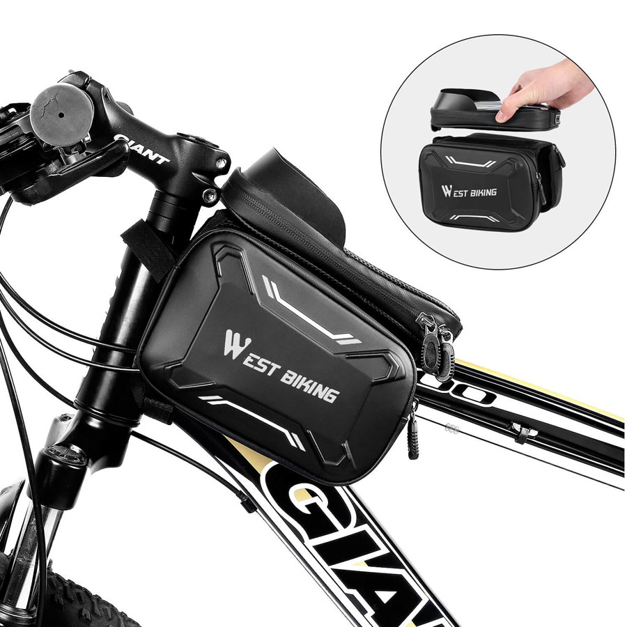 Gambar produk WEST BIKING Tas Sepeda Handlebar Smartphone Screen Touch Waterproof - YP0707
