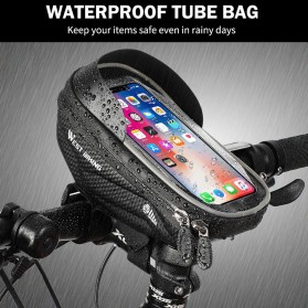 West Biking Tas Sepeda Waterproof Smartphone 6.5 Inch - YP0707235-236-241 - Black - 6