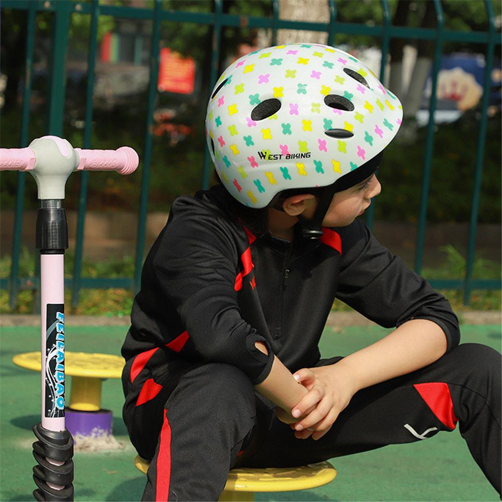 WEST BIKING Helm Sepeda Anak Bicycle Scooter Riding Helmet Protective