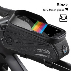 West Biking Tas Sepeda Waterproof Smartphone 7 Inch - YP0707235 - Black - 1