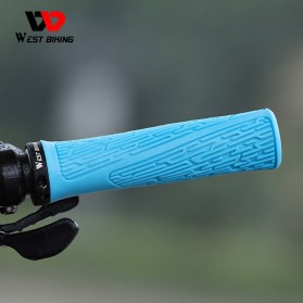 West Biking Grip Gagang Sepeda Handlebar Cycling Grip Soft Rubber - TP061 - Black - 4