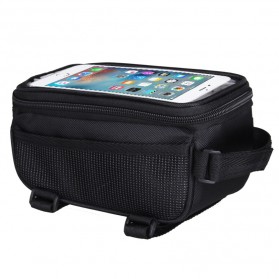 B-SOUL Tas Sepeda Waterproof untuk 5.7 inch Smartphone - YA0207 - Black - 2