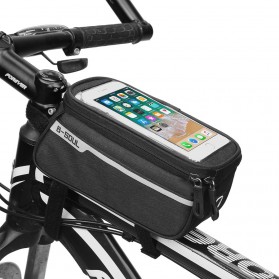 B -Soul Tas Sepeda Handlebar Smartphone Screen Touch Waterproof - XY60 - Black - 1