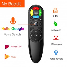 VONTAR Wireless Air Mouse 6 Axis Gyroscope 2.4 GHz with Voice Search - Q6 - Black