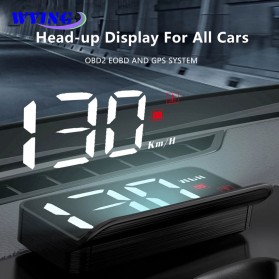 WYING Display HUD Mobil OBD2 Speedometer Head-Up Digital Projector - M3 - Black