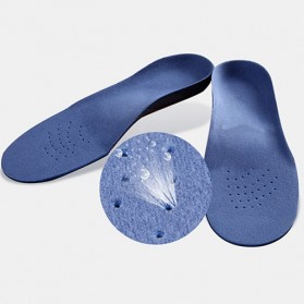 Alas Kaki Sepatu EVA Flatfoot Orthopedic Feet Cushion Massage Insole Size 44-47 - E003 - Blue - 8