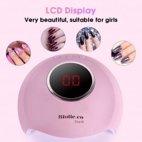 Biutte.co Pengering Kutek Kuku UV LED Nail Dryer 36 W - Star6 - Pink - 8