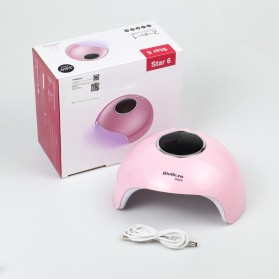 Biutte.co Pengering Kutek Kuku UV LED Nail Dryer 36 W - Star6 - Pink - 10