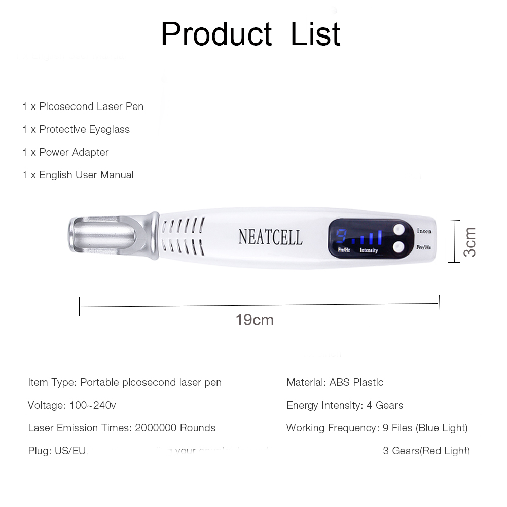 Picosecond Laser Pen Blue Light Mole Tatto Dark Spot ... Picosecond Laser Pen Blue Light Mole Tatto Dark Spot ...