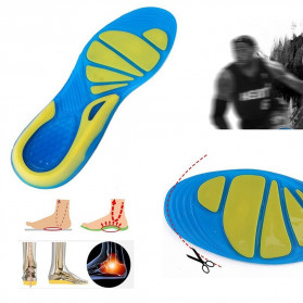 Faddare Alas Kaki Sepatu Shock Absorb Orthopedic Insole Size L 43-46 - MJ003 - Blue