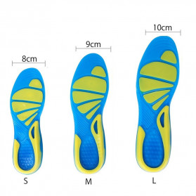 Faddare Alas Kaki Sepatu Shock Absorb Orthopedic Insole Size S - MJ003 - Blue - 6