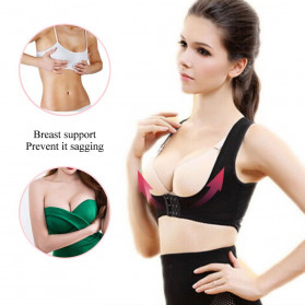 Genkent Korset Tali Body Harness Korektor Postur Punggung Dada Breast Support Size S 60-74 - BBJ-16 - Black - 2