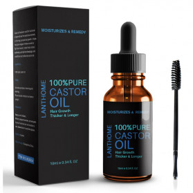 LANTHOME CASTOR Serum Penumbuh Rambut Organic Hair Growth Oil 10ml