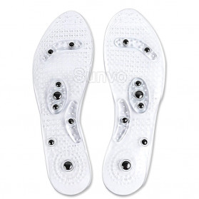 Sunvo Alas Kaki Sepatu Magnetic Silicone Gel Pad Therapy Massage Size S - Sn18 - White