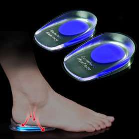 Insular Alas Kaki Sol Sepatu Soft Silicone Gel Half Heel for Woman - J123 - Blue - 1