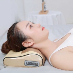 LaGuerir Bantal Pijat Elektrik Multifungsi Neck Shoulder Full Body Massage Cushion - JB-311 - Brown