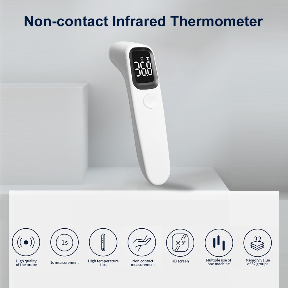 BBLOVE Thermometer Suhu Tubuh Digital Infrared Non Contact LED ...