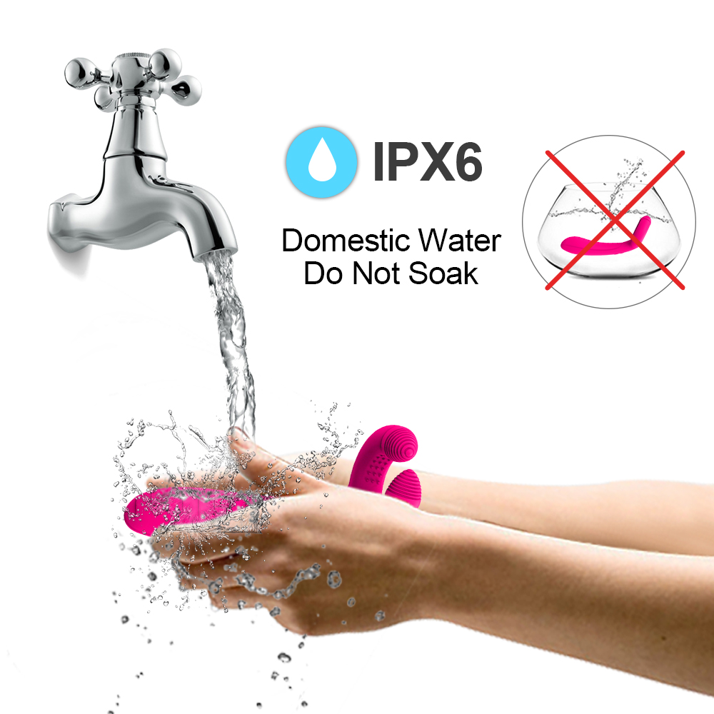 UX Vibrator Rabbit Silicon Pijat Tubuh Elektrik USB Charge