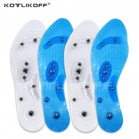 Sunvo Alas Kaki Sepatu Magnetic Silicone Gel Pad Therapy Massage Size S 35-41 For Women - Sn18 - Blue - 1