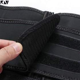 KLV Korset Body Shaper Strap Waist Underwear Women Slimming Abdomen Size L - K12 - Black - 3