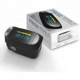 Jumper Alat Pengukur Detak Jantung Kadar Oksigen Fingertip Pulse Oximeter - C101A2 - Black - 7