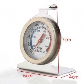 Breacuit Termometer Oven Food Meat Temperature Gauge - HG215 - Silver - 8