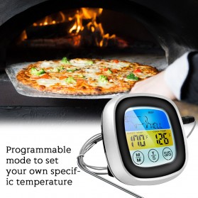Anpro Digital Food Thermometer Meat BBQ Cooking Timer Touch Screen - HY-2702 - Black - 3