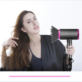 Shunrui Pengering Rambut Hair Dryer Foldable Negative Ion Blower - KNS-115 - Black - 3