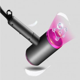 Shunrui Pengering Rambut Hair Dryer Foldable Negative Ion Blower - KNS-115 - Black - 6