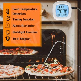 Anpro Digital Food Thermometer Meat BBQ Cooking Timer Touch Screen - TS-BN53 - Silver - 3
