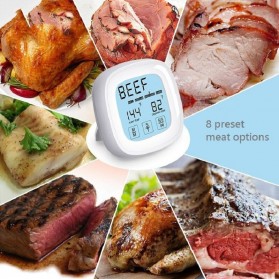 Anpro Digital Food Thermometer Meat BBQ Cooking Timer Touch Screen - TS-BN53 - Silver - 5