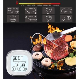 Anpro Digital Food Thermometer Meat BBQ Cooking Timer Touch Screen - TS-BN53 - Silver - 9