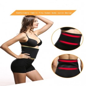 KLV Korset Body Shaper Strap Waist Underwear Women Slimming Abdomen Size S - K1016 - Black - 4