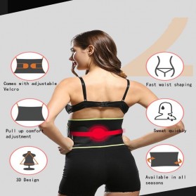 KLV Korset Body Shaper Strap Waist Underwear Women Slimming Abdomen Size S - K1016 - Black - 5