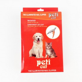 YASNI Gunting Kuku Anjing Kucing LED Pet Nail Toe Claw Clipper - Y333 - Gray/Orange - 9