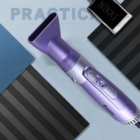 SHINON Pengering Rambut 5 in 1 Curling Straightener Comb Hair Dryer Quick Dry Blower - SH-9822 - Purple - 1