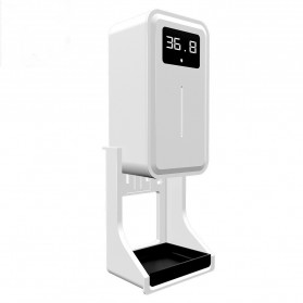 Rehabor Thermometer Hand Non Contact With Soap Dispenser- YR-M3 - White - 6