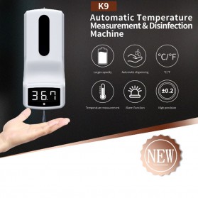 MOMO Thermometer Hand Non Contact With Soap Dispenser 1L - K9 - White - 3
