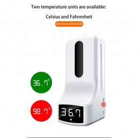 MOMO Thermometer Hand Non Contact With Soap Dispenser 1L - K9 - White - 8