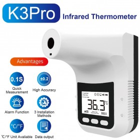 MOMO Thermometer Dinding Forehead Infrared Non Contact - K3-Pro - White
