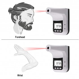 MOMO Thermometer Dinding Forehead Infrared Non Contact - K3-Pro - White - 8